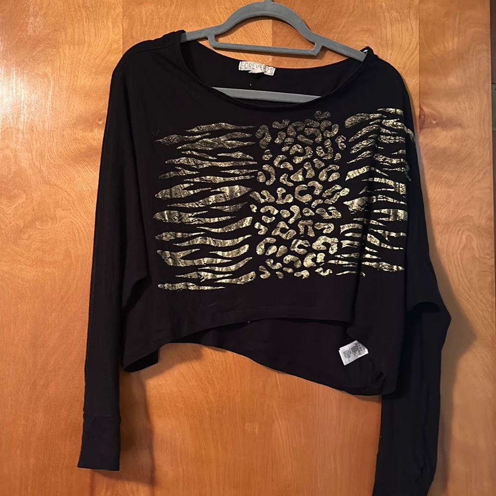 Forever21 long sleeve crop top